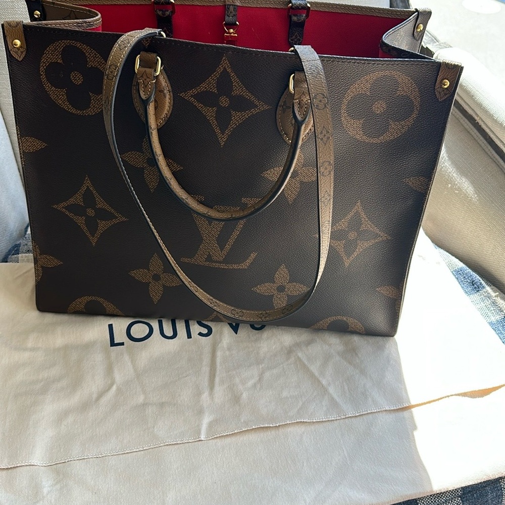 Louis Vuitton on the go GM Brown Monogram Tote Bag